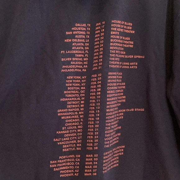 black love your parents audience tour sweater hoodie sz XL - Picture 6 of 10